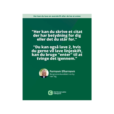 SoMe - SoMe grafik - Citatgrafik med emnefelt